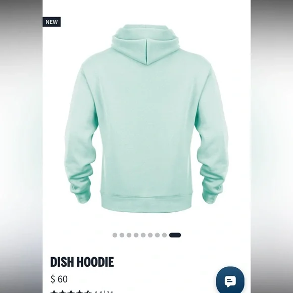 NWT Perfect Game “dish” hoodie small color seafoam - Picture 2 of 4